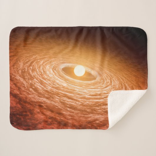 Schijf van materiaal rondom Star Fu Orionis. Sherpa Deken (Voorkant (horizontaal))