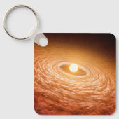 Schijf van materiaal rondom Star Fu Orionis. Sleutelhanger (Voorkant)