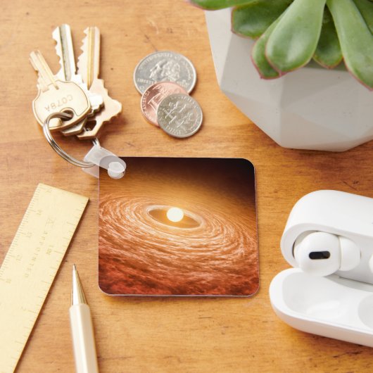 Schijf van materiaal rondom Star Fu Orionis. Sleutelhanger (Bureau)