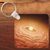 Schijf van materiaal rondom Star Fu Orionis. Sleutelhanger (Voorkant)