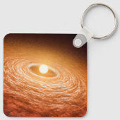 Schijf van materiaal rondom Star Fu Orionis. Sleutelhanger (Achterkant)