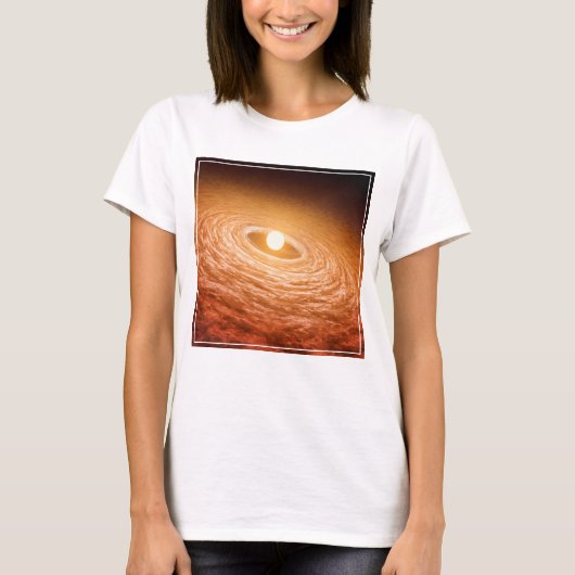 Schijf van materiaal rondom Star Fu Orionis. T-shirt (Voorkant)