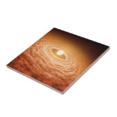Schijf van materiaal rondom Star Fu Orionis. Tegeltje (Zijkant)