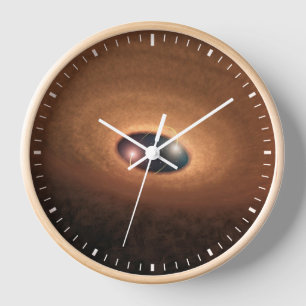 Schijf van stoffig materiaal overgebleven van ster