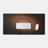 Schijf van stoffig materiaal overgebleven van ster bureaumat (Keyboard & Muis)