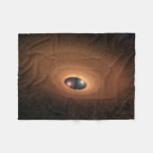 Schijf van stoffig materiaal overgebleven van ster fleece deken (Voorkant (Horizontaal))