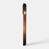 Schijf van stoffig materiaal overgebleven van ster iPhone 15 case (Linkerkant)