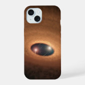 Schijf van stoffig materiaal overgebleven van ster iPhone 15 case (Achterkant)