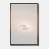 Schijf van stoffig materiaal overgebleven van ster post-it® notes (Voorkant)