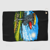 Schijfcrash Golfhanddoek (Horizontaal)