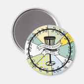 SchijfGolf - Gepersonaliseerd paar Vastgestelde da Magneet (Voorkant / Achterkant)