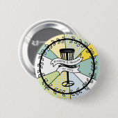 SchijfGolf - Gepersonaliseerd paar Vastgestelde da Ronde Button 5,7 Cm (Voorkant /achterkant)