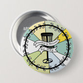 SchijfGolf - Gepersonaliseerd paar Vastgestelde da Ronde Button 7,6 Cm (Voorkant /achterkant)