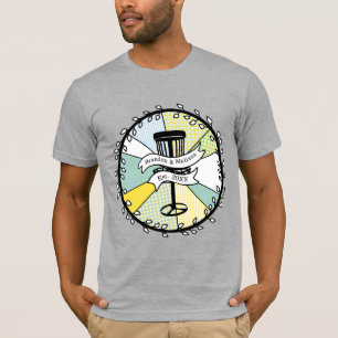 SchijfGolf - Gepersonaliseerd paar Vastgestelde da T-shirt