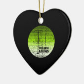 Schijfgolf keramisch ornament (Links)