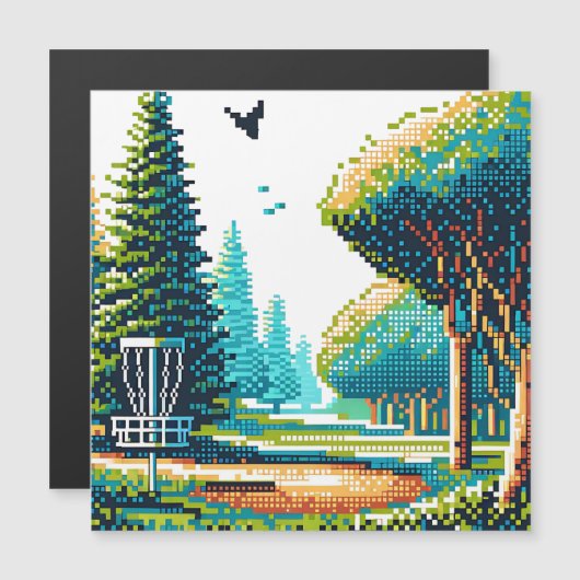 Schijfgolf Pixel Art (Voorkant / Achterkant)