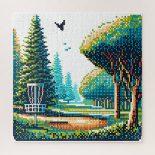 Schijfgolf Pixel Art Legpuzzel