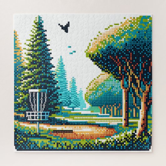 Schijfgolf Pixel Art Legpuzzel (Verticaal)