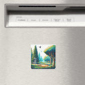 Schijfgolf Pixel Art Magneet (Insitu (Vaatwasser))