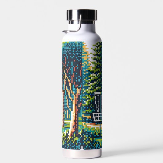 Schijfgolf Pixel Art Waterfles (Rechts)