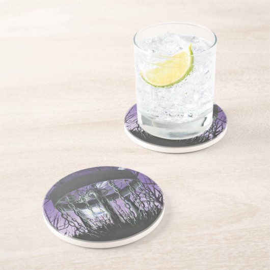 schijfgolf zandsteen onderzetter (Zijkant)