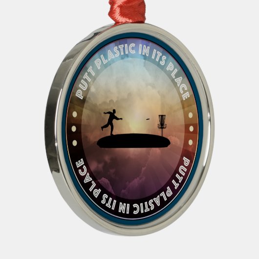 Schijfgolfing Metalen Ornament (Rechts)