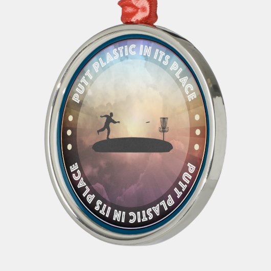 Schijfgolfing Metalen Ornament (Links)