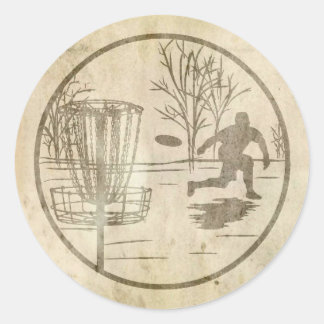 Schijfgolfing Ronde Sticker
