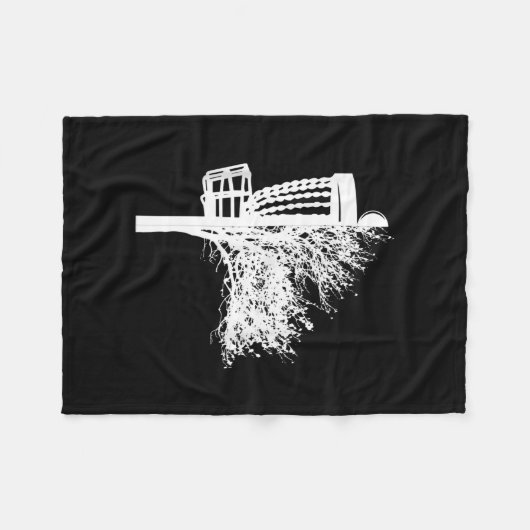 Schijfgolfmandje Fleece Deken (Voorkant (Horizontaal))