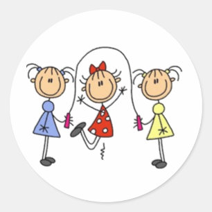 Schijfinsprong Ronde Sticker