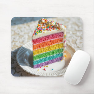 Schijfje Rainbow Cake Muismat