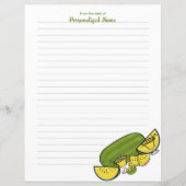 Schijfje Sunshine Yellow Lined Paper Sheet (Voorkant)
