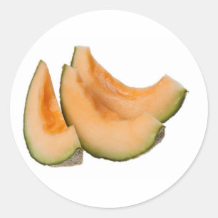 schijfjes rockmelon ronde sticker