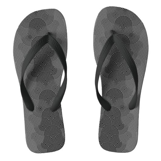 Schijfpatroon 02.Grey Lgrey BG Teenslippers (Voetbed)