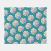 schijfpatroon fleece deken (Voorkant (Horizontaal))