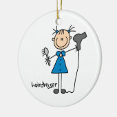 Schijkfiguur voor airdresser keramisch ornament (Links)