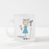 Schijkfiguur voor airdresser matglas koffiemok (Links)