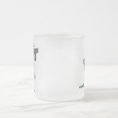 Schijkfiguur voor airdresser matglas koffiemok (Center)