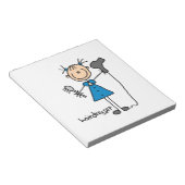 Schijkfiguur voor airdresser notitieblok (Schuin)