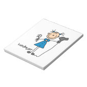 Schijkfiguur voor airdresser notitieblok (Linkerzijde)