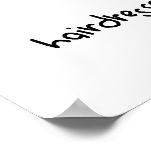 Schijkfiguur voor airdresser poster (Hoek)