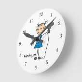 Schijkfiguur voor airdresser ronde klok (Hoek)