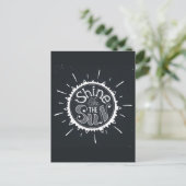 Schijn als de zon briefkaart (Staand voorkant)