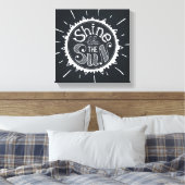 Schijn als de zon canvas afdruk (Insitu (Slaapkamer))