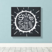 Schijn als de zon canvas afdruk (Insitu (Houten vloer))