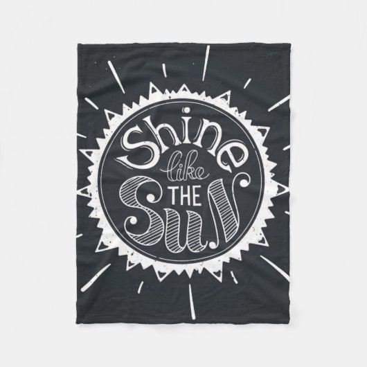 Schijn als de zon fleece deken (Voorkant)