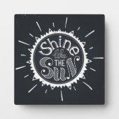 Schijn als de zon fotoplaat (Voorkant)