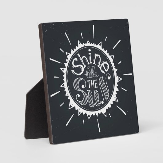 Schijn als de zon fotoplaat (Voorkant)