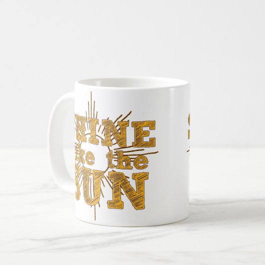 Schijn als de zon koffiemok (Voorkant links)