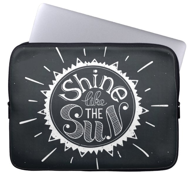 Schijn als de zon laptop sleeve (Voorkant)